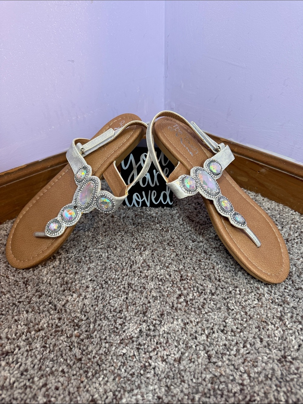 Jeweled sandals